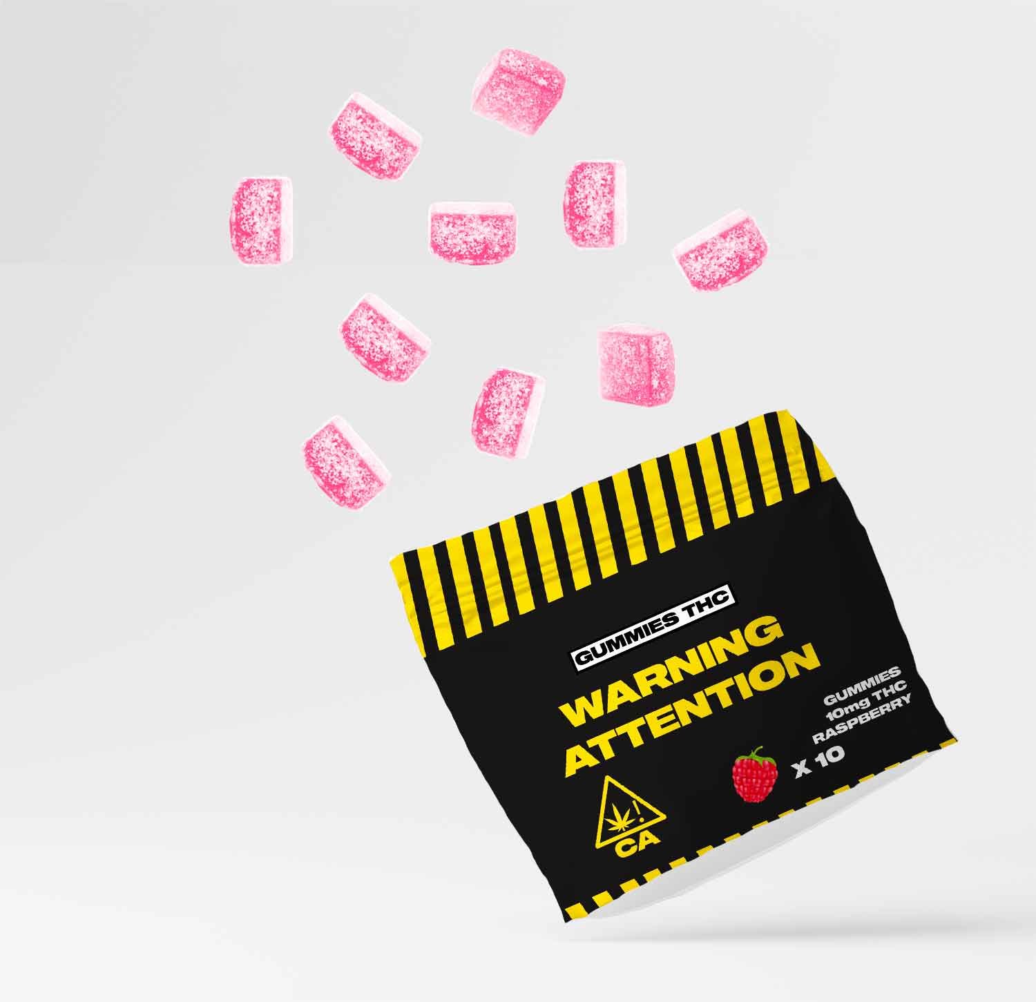 GUMMIES THC FRAMBOISE 10mg