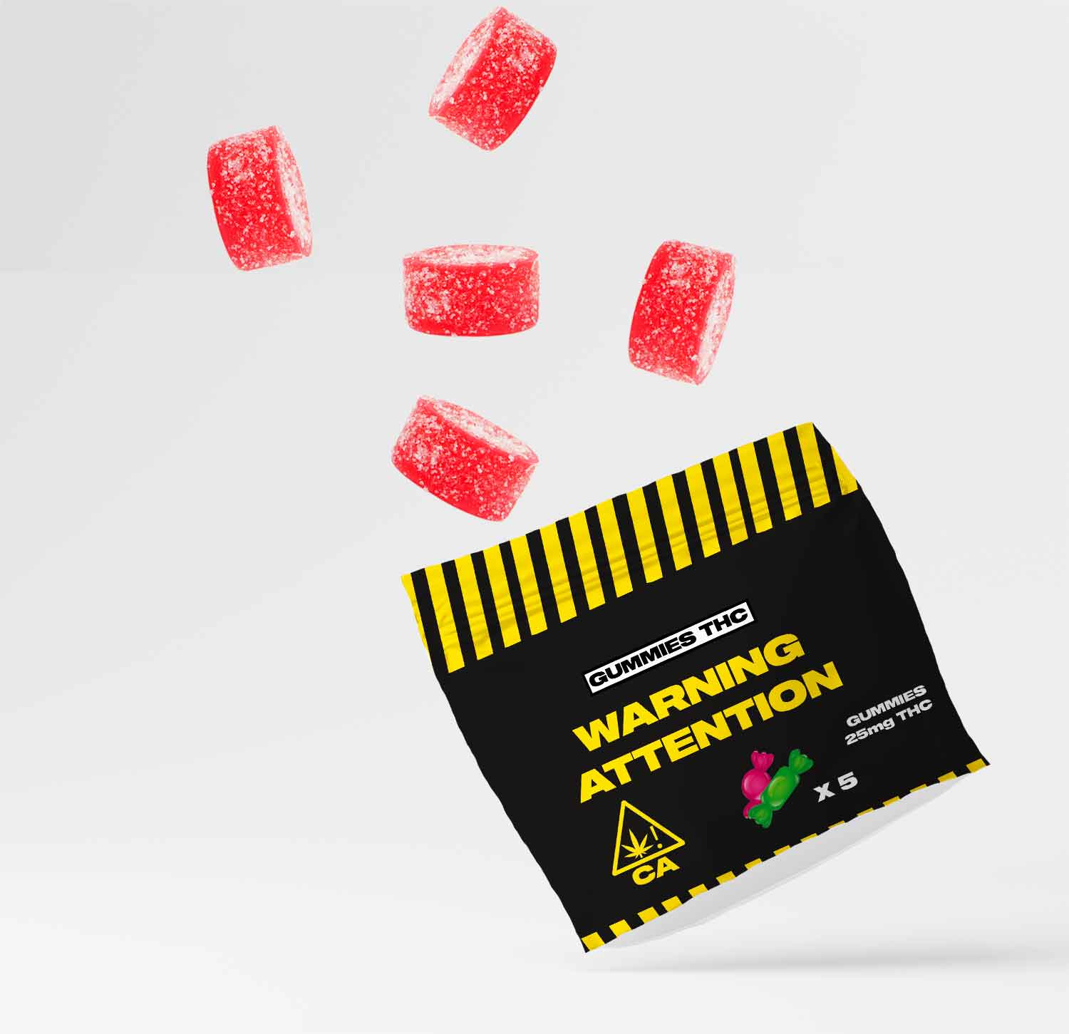 GUMMIES THC CERISE 25mg